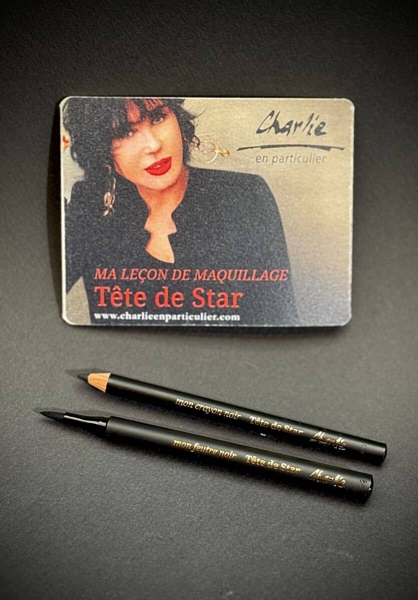 Maquillage Charlie en Particulier - feutre et crayon noir